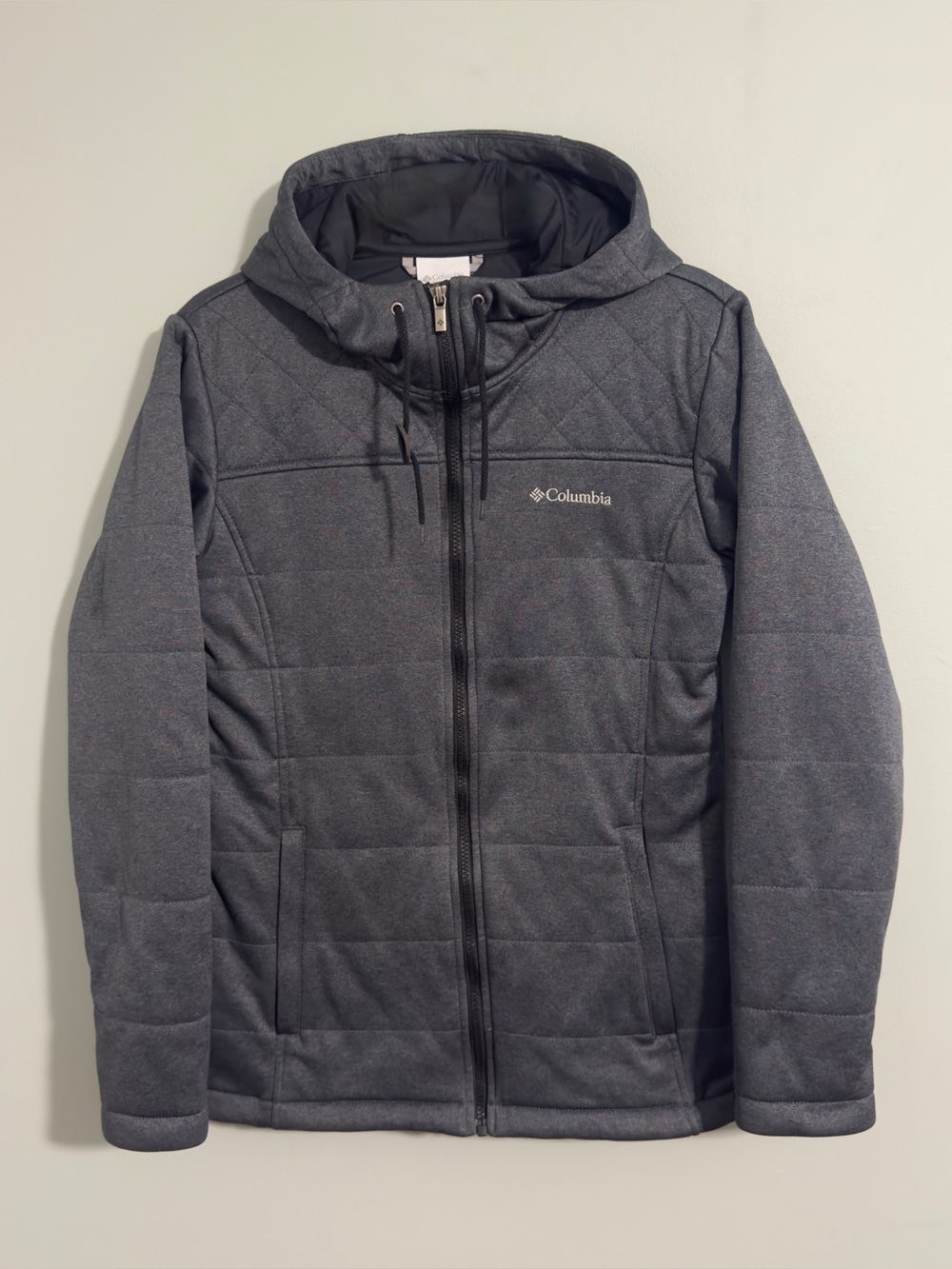 Columbia Gray Copper Crest Quilted Hooded Women’s Mid-Weight Jacket M